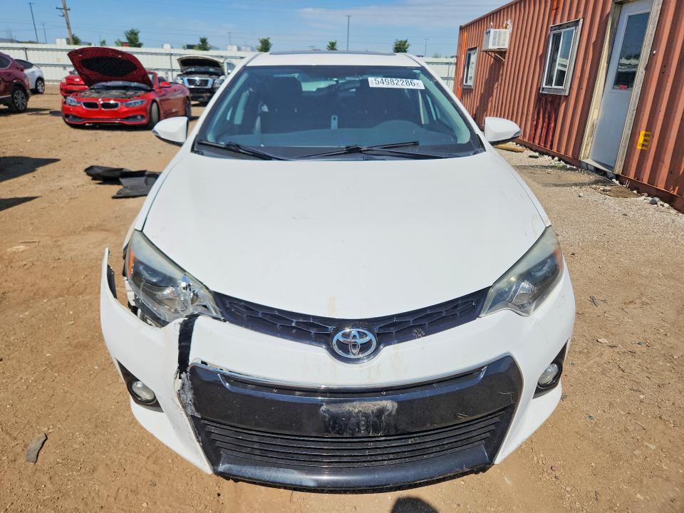 2016 Toyota Corolla VIN 2T1BURHE2GC663152 COPART salvage auction — FRONT END, Il - Salvage Certificate, sold $2,300 on 2026-07-02 (photo 5)