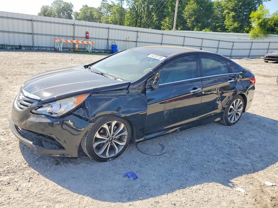 2014 Hyundai Sonata VIN 5NPEC4AB2EH943425 COPART salvage auction — FRONT END, Nc - Salvage Certificate Of Title, sold $725 on 2026-07-08 (photo 1)