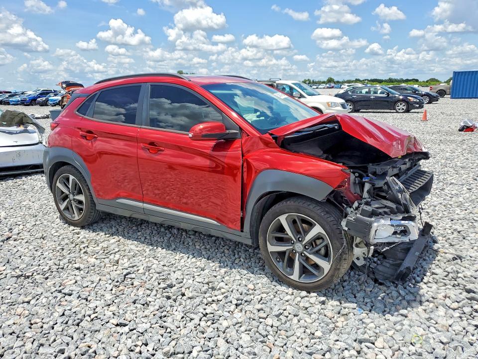 2021 Hyundai Kona VIN KM8K53A54MU692165 COPART salvage auction — FRONT END, Fl - Certificate Of Destruction, sold $2,550 on 2026-07-07 (photo 4)