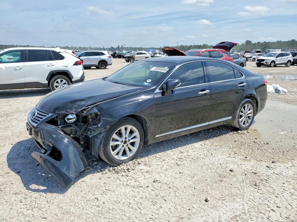 2011 Lexus Es 350 VIN JTHBK1EG1B2438949 COPART salvage auction — FRONT END, TX - SALVAGE VEHICLE TITLE (P), sold $1,800 on 2026-07-14 (photo 1)