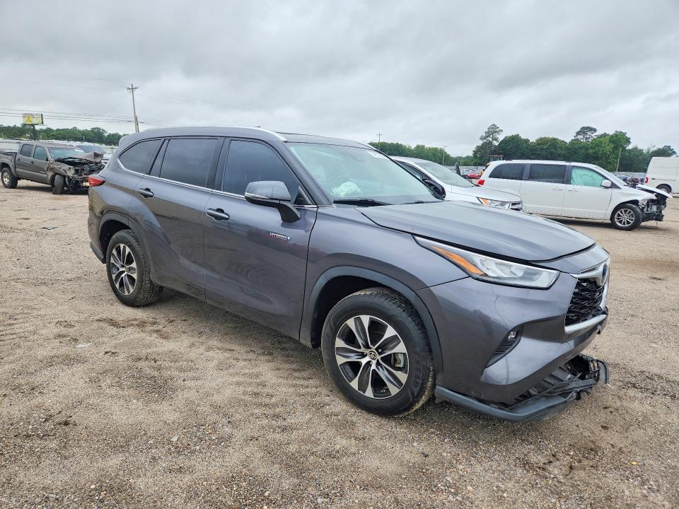 2020 Toyota Highlander VIN 5TDGARAH6LS502842 COPART salvage auction — FRONT END, Al - Cert Of Title-Salvage Title, sold $7,700 on 2026-07-30 (photo 4)
