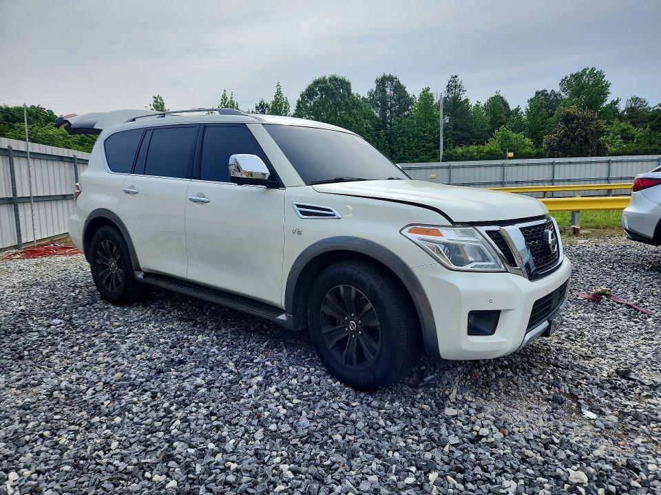 2017 Nissan Armada VIN JN8AY2NFXH9303353 COPART salvage auction — BURN, Tn - Salvage Certificate, sold $2,650 on 2026-07-02 (photo 4)