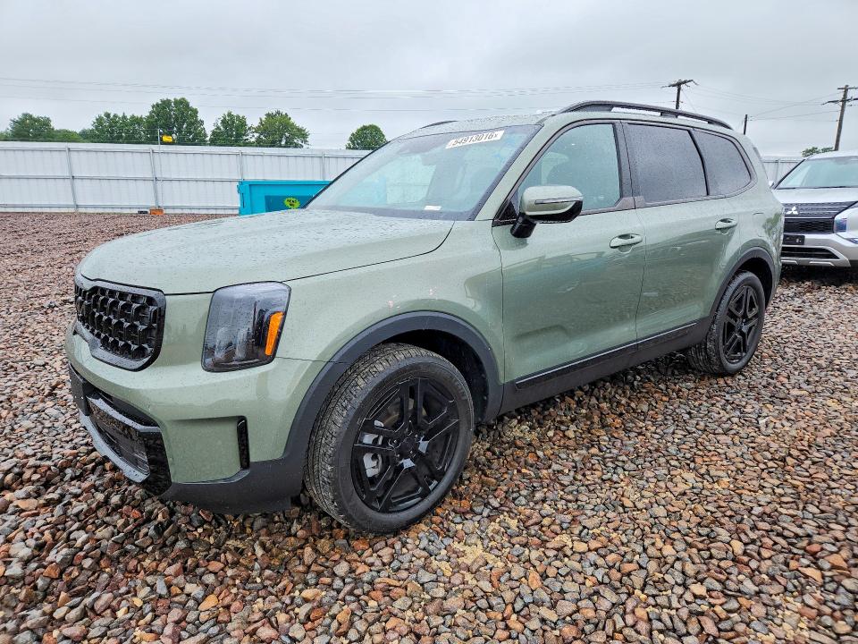 2025 Kia Telluride VIN 5XYP5DGC8SG670688 COPART salvage auction — HAIL, Mo - Salvage Certificate Of Title, sold $22,700 on 2026-07-27 (photo 1)
