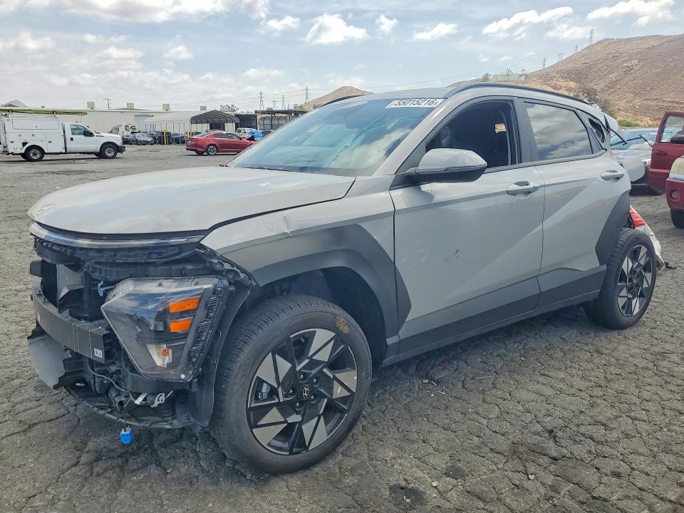 2025 Hyundai Kona VIN KM8HBCAB6SU305976 COPART salvage auction — FRONT END, Ca - Dis/Dlr/Exp Only Clean Title (P), sold $4,250 on 2026-07-30 (photo 1)
