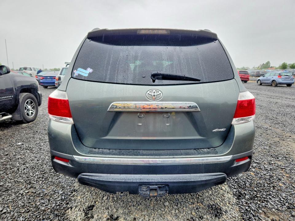 2013 Toyota Highlander VIN 5TDBK3EH0DS273249 COPART salvage auction — FRONT END, Or - Salvage Title Certificate, sold $2,950 on 2026-07-14 (photo 6)