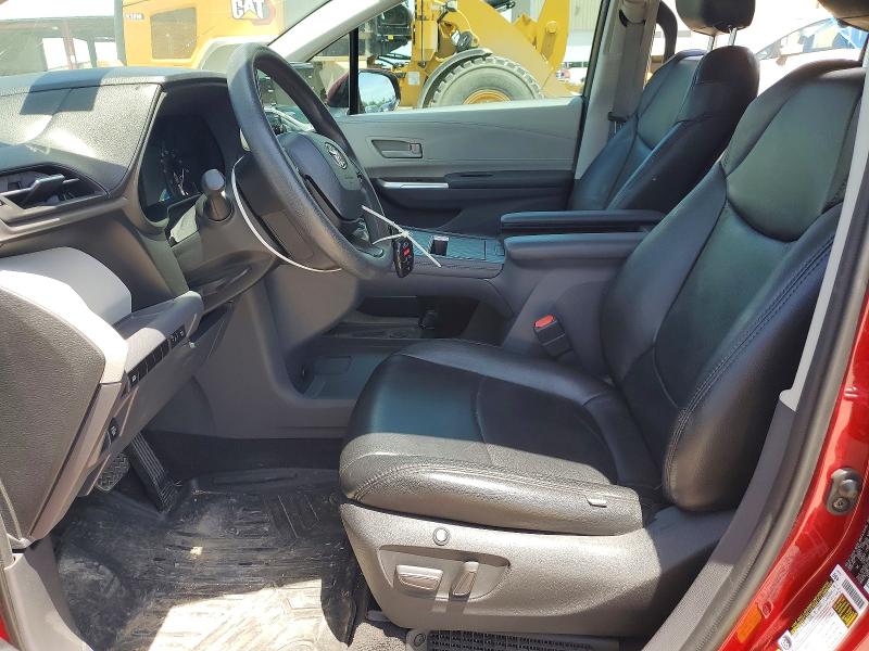 2022 Toyota Sienna VIN 5TDKRKEC6NS098632 COPART salvage auction — HAIL, Tx - Certificate Of Title, sold $22,000 on 2026-07-09 (photo 7)
