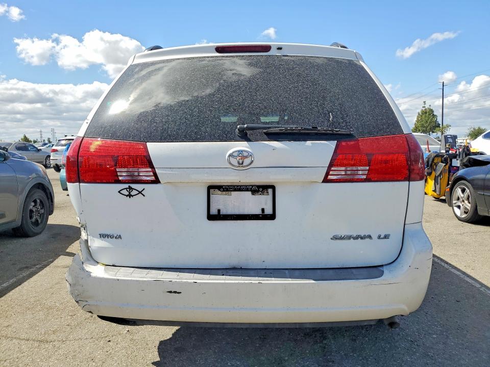 2005 Toyota Sienna VIN 5TDZA23C75S378522 COPART salvage auction — REAR END, Ca - Salvage Certificate, sold $1,700 on 2026-07-09 (photo 6)