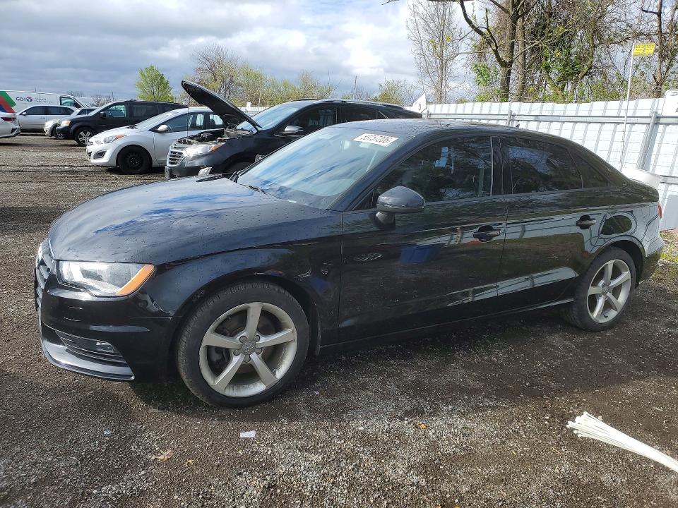 2015 Audi A3 VIN WAUACRFF0F1023824 COPART salvage auction — FRONT END, ON - PERMIT NO BRAND - UNFIT, sold $1,050 on 2026-07-28 (photo 1)