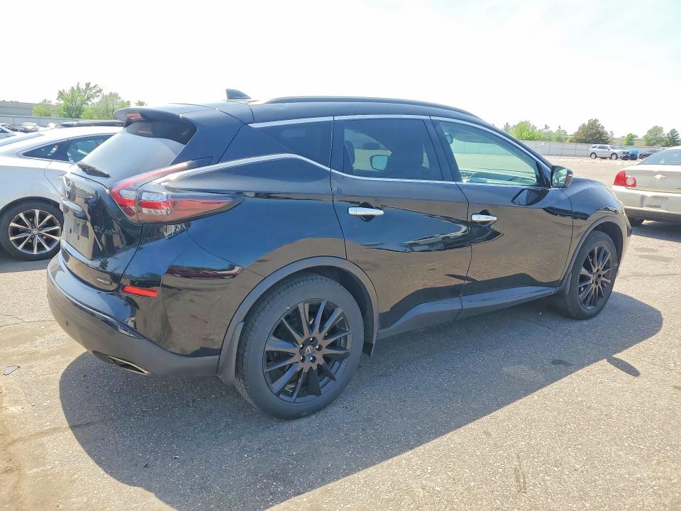 2024 Nissan Murano VIN 5N1AZ2BS0RC127875 COPART salvage auction — HAIL, Mn - Cert Of Title-Salvage, sold $11,600 on 2026-07-02 (photo 3)