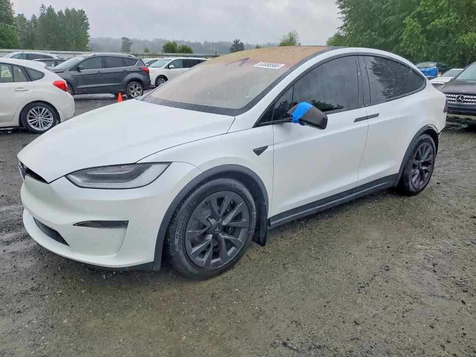 2023 Tesla VIN 7SAXCBE57PF365585 COPART salvage auction — REAR END, Salvage Title, sold $30,750 on 2026-07-13 (photo 1)