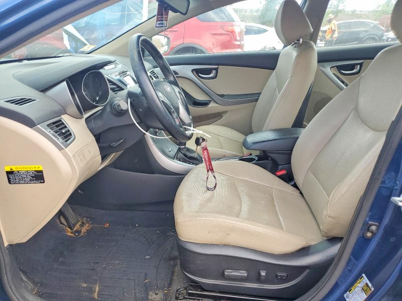 2014 Hyundai Elantra VIN KMHDH4AE6EU042549 COPART salvage auction — FRONT END, Sc - Cert Of Title-Salvage, sold $725 on 2026-07-24 (photo 7)
