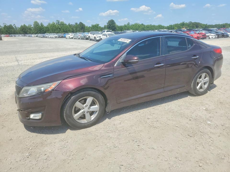 2014 Kia VIN 5XXGM4A70EG287545 COPART salvage auction — FRONT END, Nc - Salvage Certificate Of Title, sold $825 on 2026-07-13 (photo 1)