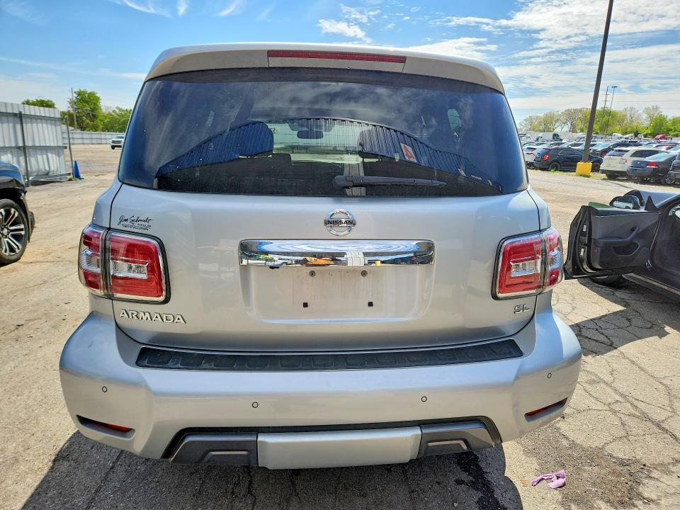 2019 Nissan Armada VIN JN8AY2NC9K9587670 COPART salvage auction — FRONT END, In - Cert Of Title-Salvage Title, sold $9,900 on 2026-07-27 (photo 6)