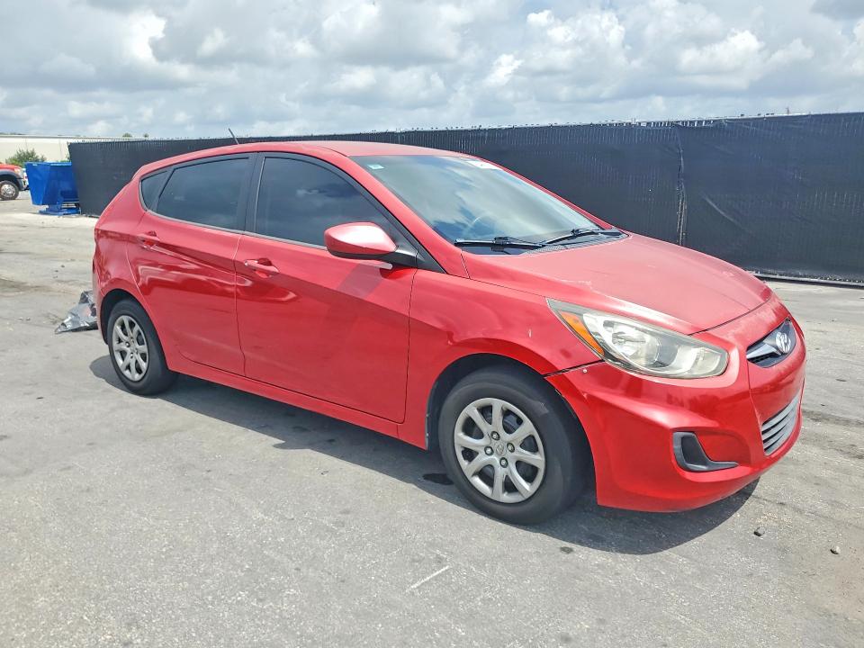 2012 Hyundai Accent VIN KMHCT5AEXCU005565 COPART salvage auction — REAR END, Fl - Cert Of Title Slvg Rebuildable, sold $675 on 2026-07-14 (photo 4)