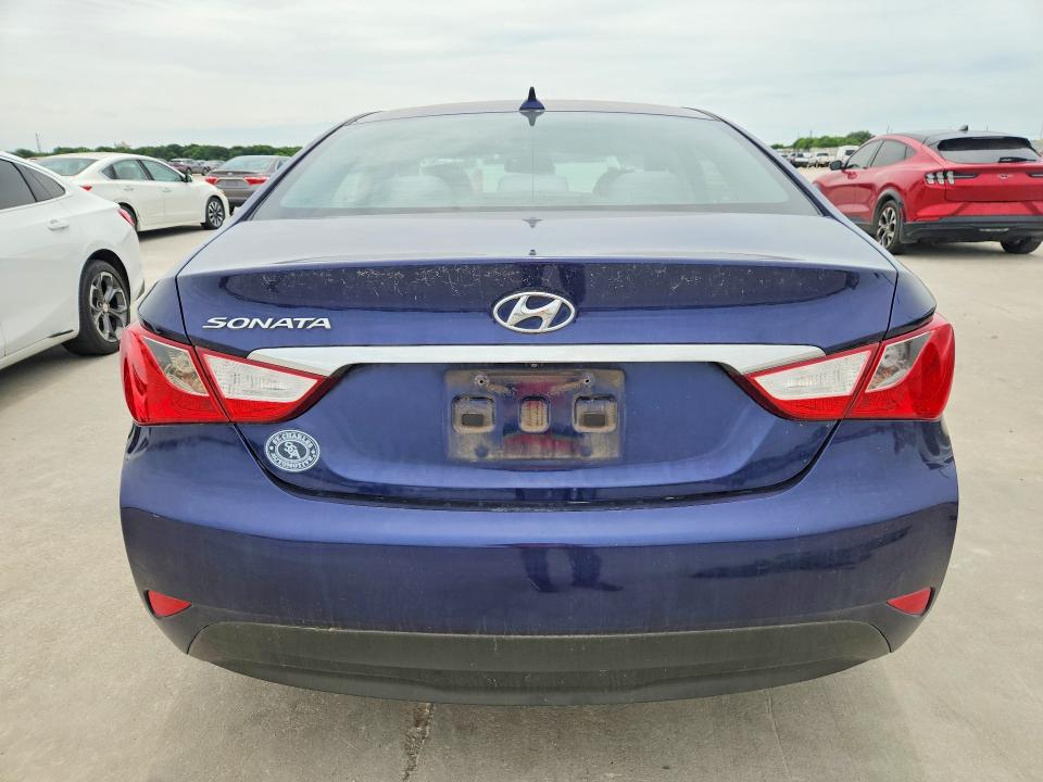 2014 Hyundai Sonata VIN 5NPEB4AC9EH941490 COPART salvage auction — FRONT END, Tx - Salvage Vehicle Title, sold $825 on 2026-07-09 (photo 6)