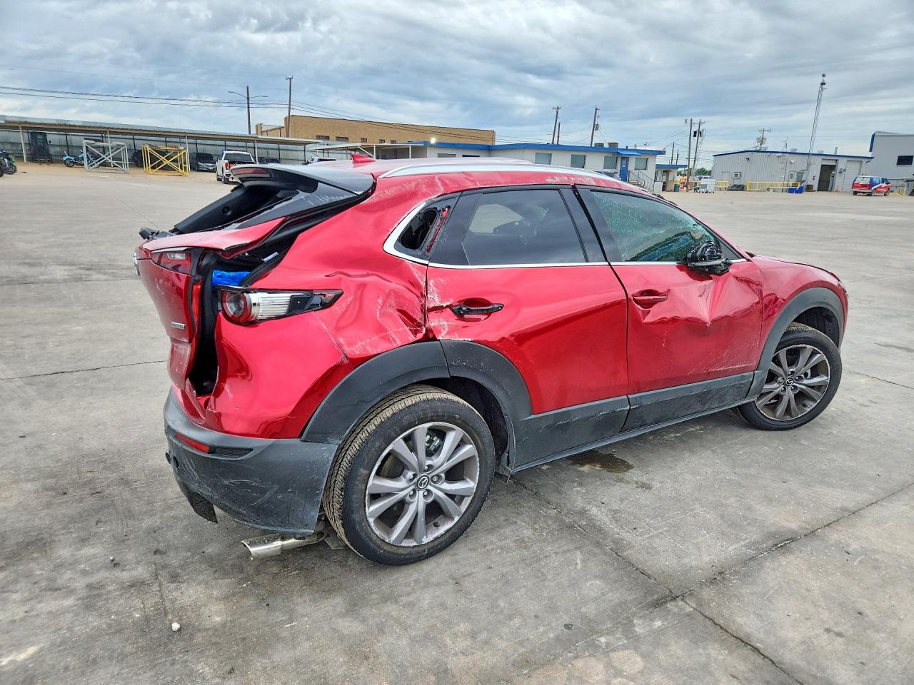 2025 Mazda CX-30 VIN 3MVDMBDM8SM795456 COPART salvage auction — Rollover, TX - SALVAGE VEHICLE TITLE (P), sold $1,250 on 2026-07-09 (photo 3)
