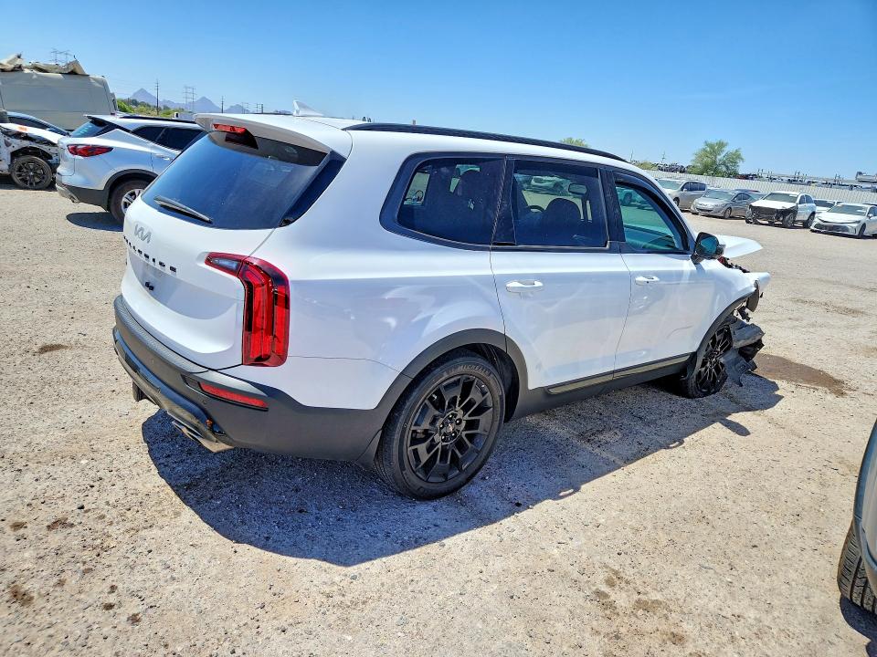 2022 Kia Telluride VIN 5XYP5DHC3NG293741 COPART salvage auction — FRONT END, Az - Cert Of Title - Salvage, sold $7,500 on 2026-07-10 (photo 3)