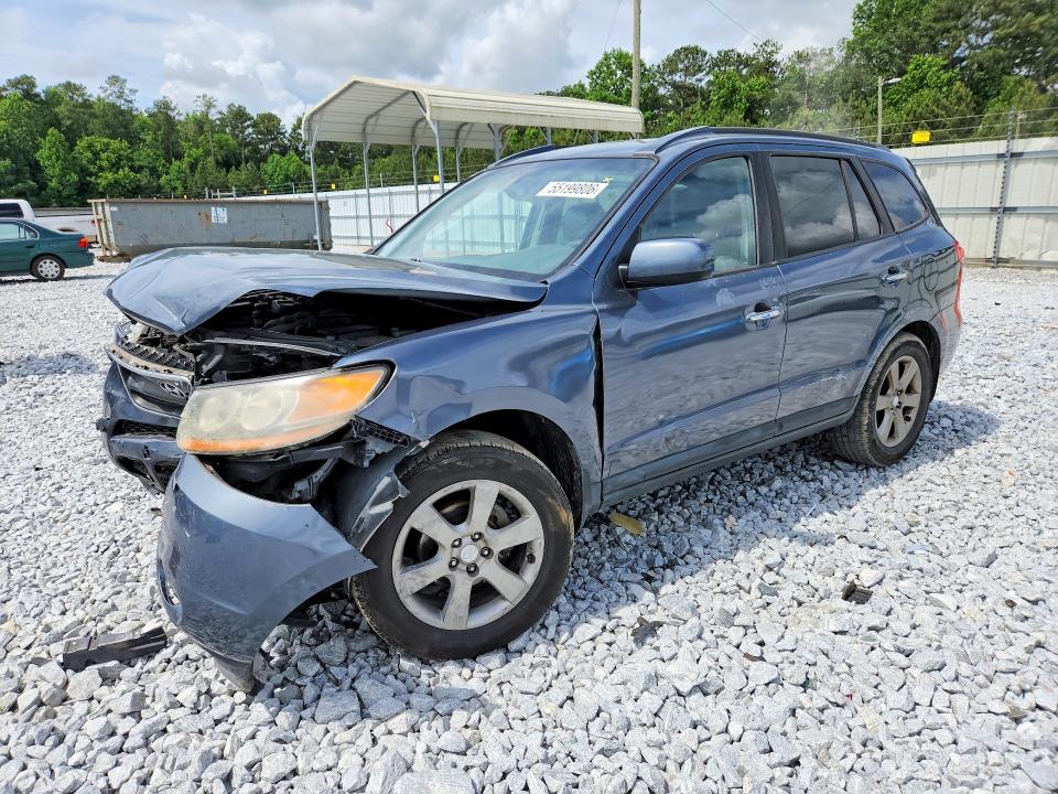 2008 Hyundai Santa fe VIN 5NMSH13E98H144558 COPART salvage auction — FRONT END, Ga - Cert Of Title-Salvage, sold $425 on 2026-07-09 (photo 1)