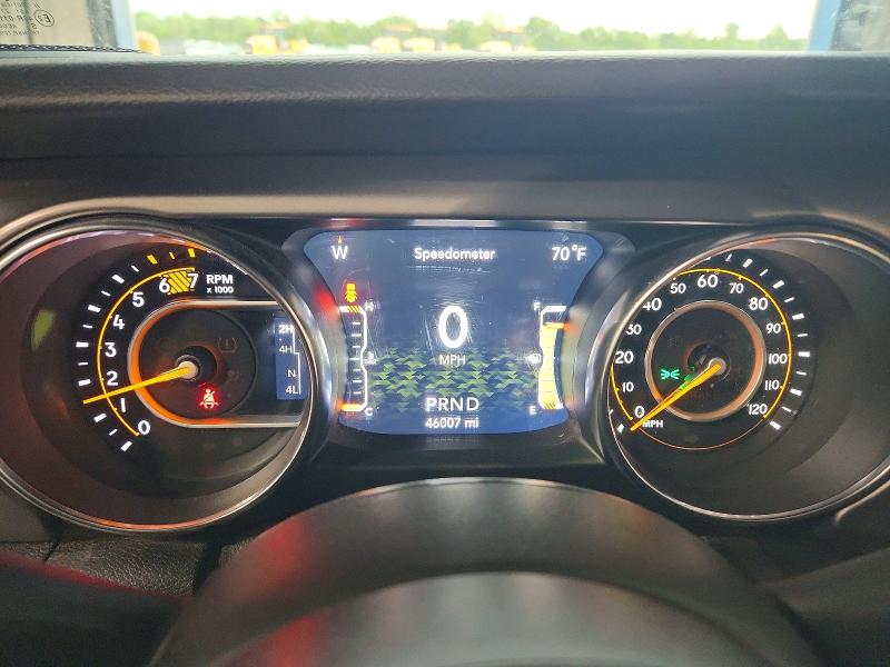 2021 Jeep Wrangler unlimited VIN 1C4HJXDN2MW744605 COPART salvage auction — NORMAL WEAR, IL - CERTIFICATE OF TITLE, sold $21,500 on 2026-07-16 (photo 9)