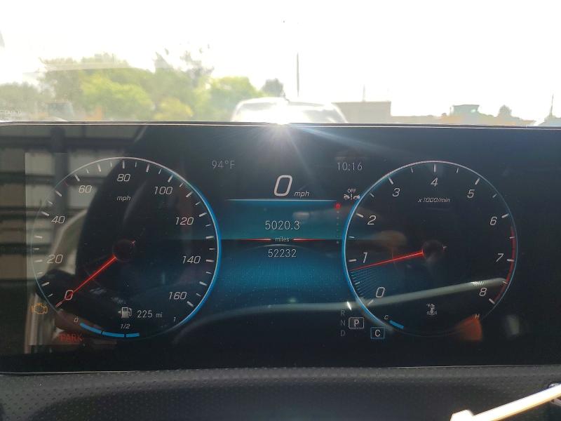 2022 Mercedes-benz A-klasse VIN W1K3G4EB6NJ325821 COPART salvage auction — MECHANICAL, Fl - Certificate Of Title (P), sold $14,900 on 2026-07-27 (photo 9)