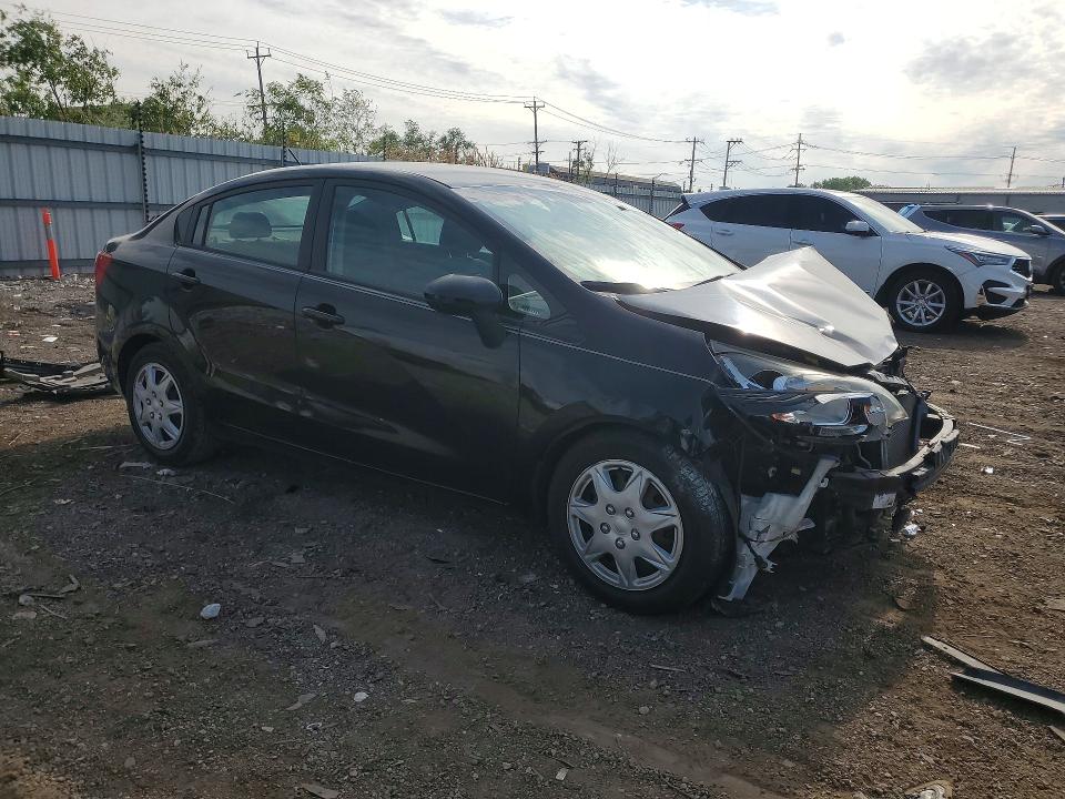 2013 Kia Rio VIN KNADN4A30D6128922 COPART salvage auction — FRONT END, Il - Salvage Certificate, sold $400 on 2026-07-24 (photo 4)