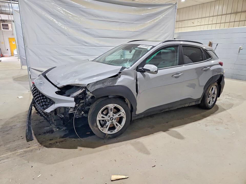 2023 Hyundai Kona VIN KM8K3CAB8PU047258 COPART salvage auction — ALL OVER, Ma - Cert Of Title-Salvage, sold $2,700 on 2026-07-28 (photo 1)