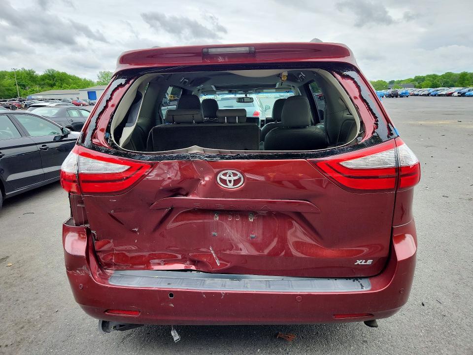 2016 Toyota VIN 5TDYK3DC4GS717530 COPART salvage auction — REAR END, Nj - Cert Of Title-Salvage, sold $6,500 on 2026-07-28 (photo 6)