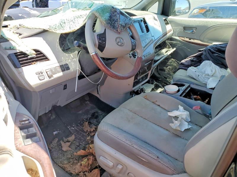 2014 Toyota Sienna VIN 5TDDK3DCXES082907 COPART salvage auction — FRONT END, CA - SALVAGE CERTIFICATE, sold $1,450 on 2026-07-27 (photo 8)