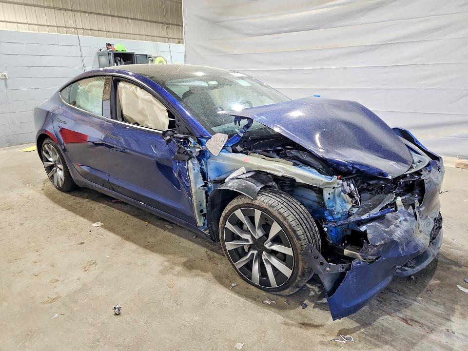 2025 Tesla Model 3 VIN 5YJ3E1EB6SF020563 COPART salvage auction — FRONT END, Nh - Cert Of Title-Salvage, sold $150 on 2026-07-23 (photo 4)