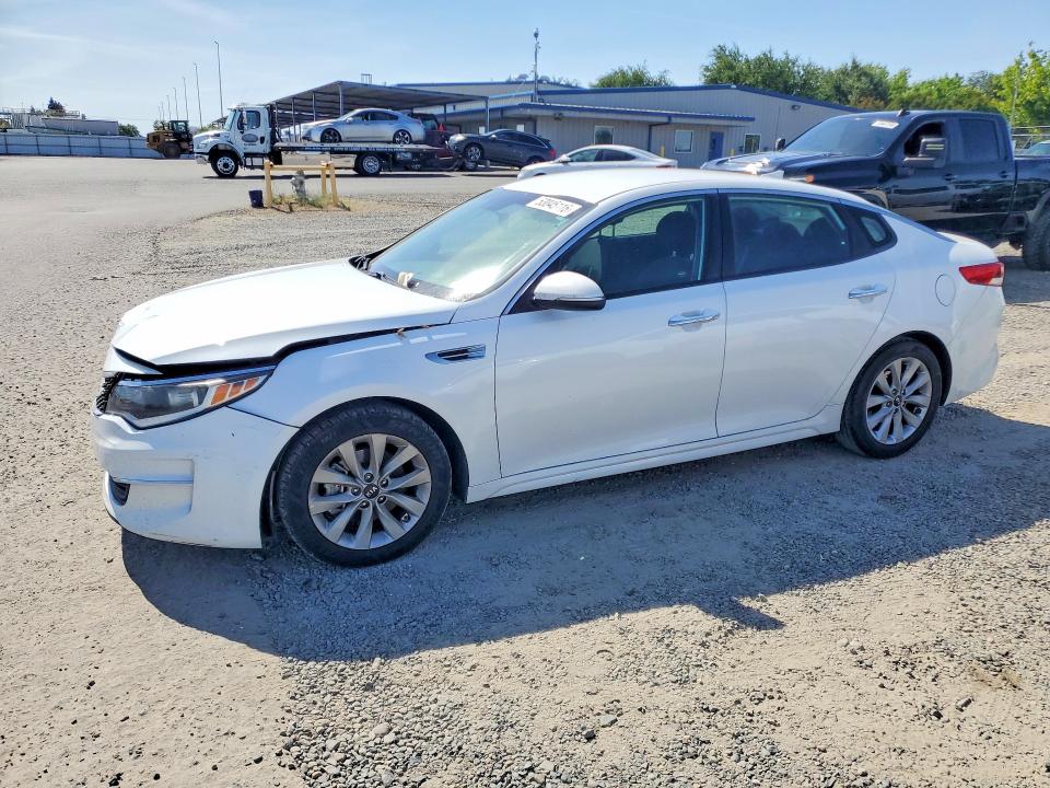 2018 Kia Optima VIN 5XXGT4L3XJG263325 COPART salvage auction — FRONT END, CA - SALVAGE CERTIFICATE, sold $1,050 on 2026-07-28 (photo 1)