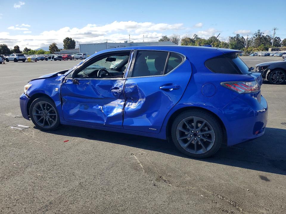 2012 Lexus Ct VIN JTHKD5BH5C2114077 COPART salvage auction — FRONT END, Ca - Salvage Certificate, sold $1,250 on 2026-07-06 (photo 2)