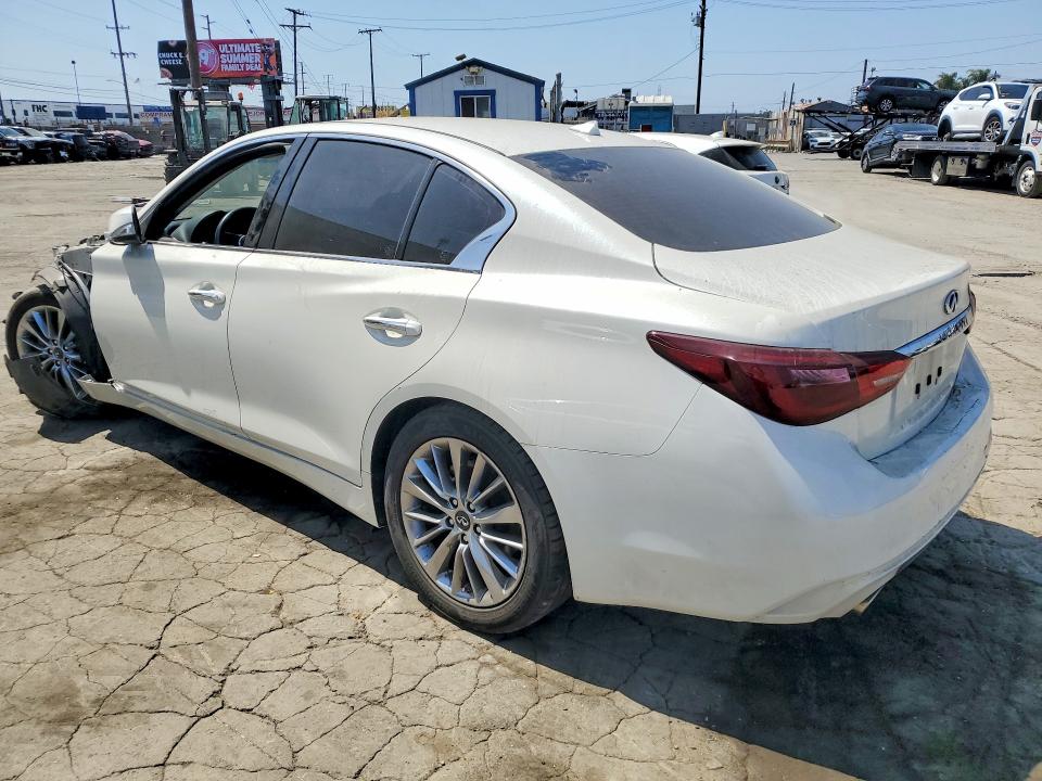 2019 Infiniti Q50 VIN JN1EV7AP6KM515949 COPART salvage auction — FRONT END, Ca - Salvage Certificate, sold $2,200 on 2026-07-23 (photo 2)