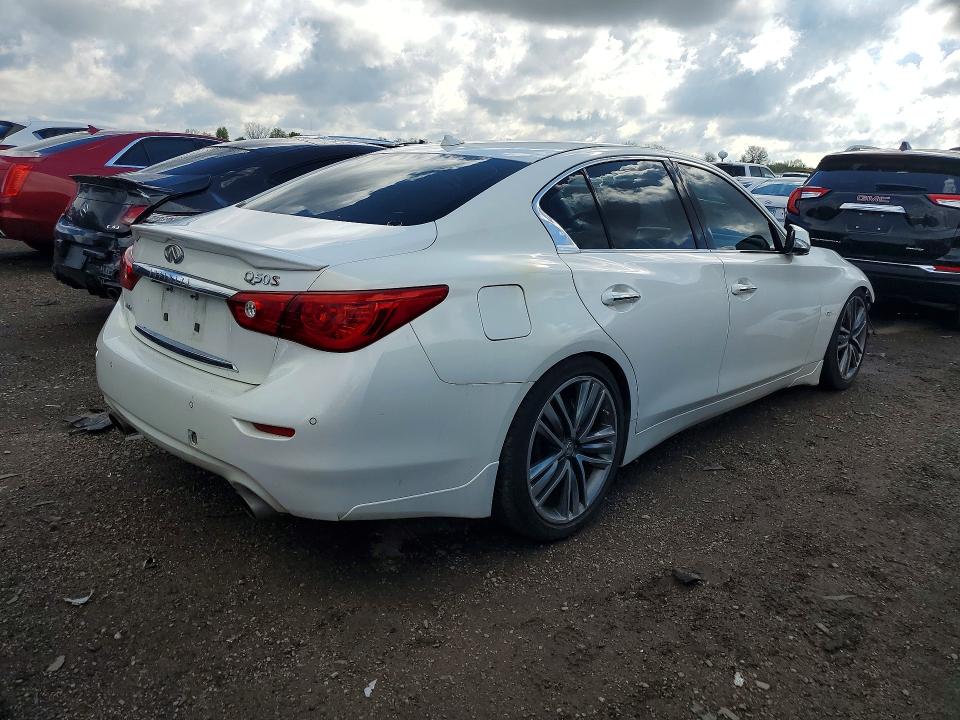 2014 Infiniti VIN JN1BV7ARXEM692626 COPART salvage auction — FRONT END, IL, sold $300 on 2026-07-30 (photo 3)