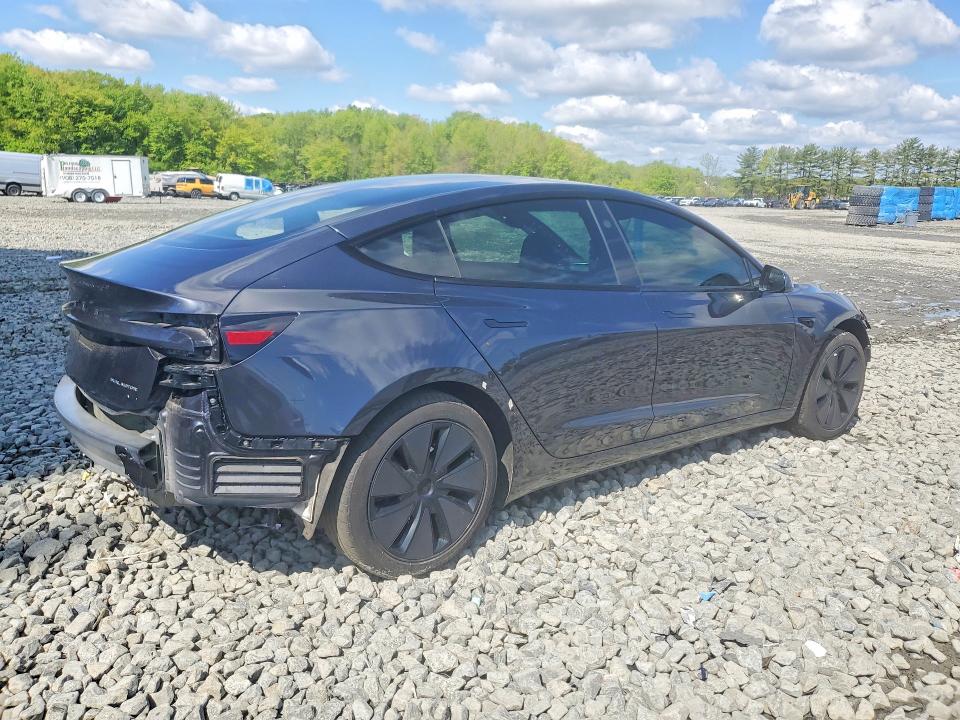 2024 Tesla VIN 5YJ3E1EB3RF801146 COPART salvage auction — ROLLOVER, Nj - Cert Of Title-Salvage, sold $14,100 on 2026-07-13 (photo 3)