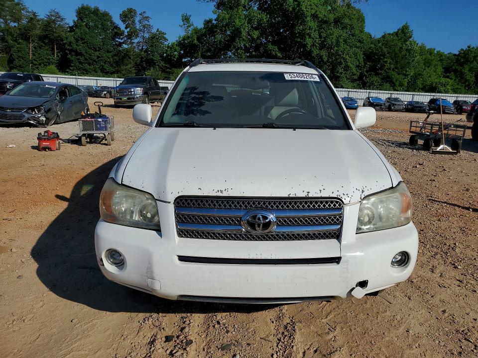 2006 Toyota Highlander VIN JTEEW21A860029290 COPART salvage auction — FRONT END, Nc - Salvage Certificate Of Title, sold $1,100 on 2026-07-06 (photo 5)