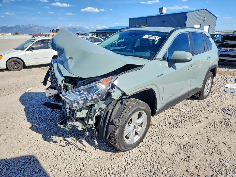 2021 Toyota Rav 4 VIN 2T3RWRFV7MW114298 COPART salvage auction — FRONT END, Ut - Salvage Certificate, sold $9,800 on 2026-07-31 (photo 1)
