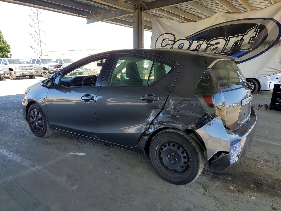 2014 Toyota Prius VIN JTDKDTB31E1059291 COPART salvage auction — REAR END, CA - SALVAGE CERTIFICATE, sold $1,100 on 2026-07-16 (photo 2)