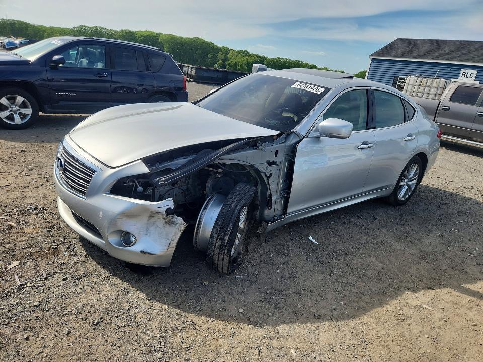 2012 Infiniti M VIN JN1BY1AR7CM394116 COPART salvage auction — FRONT END, Ma - Cert Of Title-Reconstrctd Coll, sold $1,100 on 2026-07-15 (photo 1)