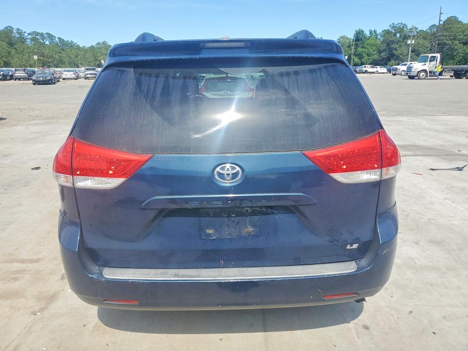2011 Toyota Sienna VIN 5TDKK3DCXBS025139 COPART salvage auction — FRONT END, Ga - Cert Of Title-Salvage, sold $1,250 on 2026-07-06 (photo 6)