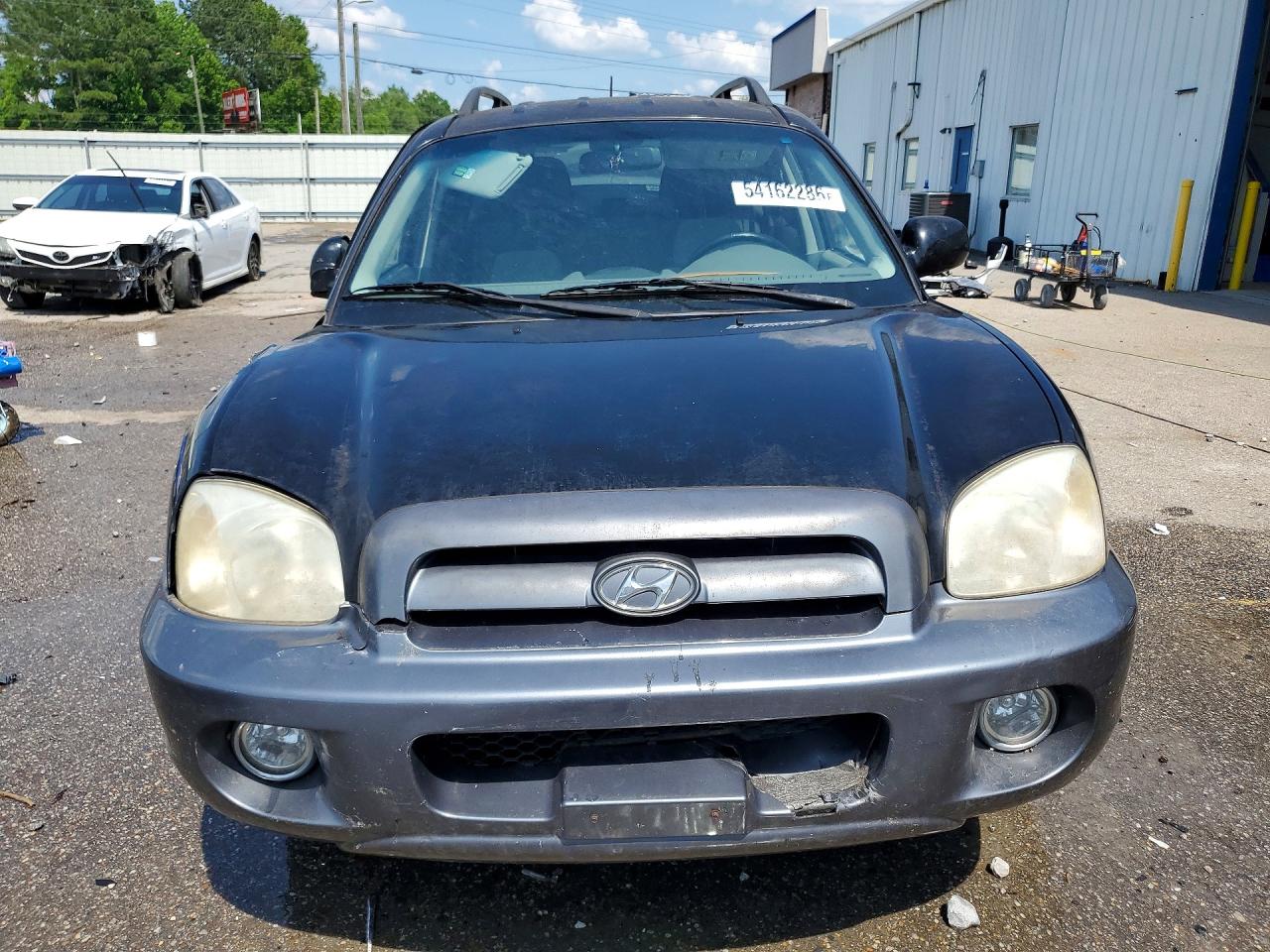 2006 Hyundai Santa Fe VIN KM8SC13D06U050141 COPART salvage auction — Front End, AL - CERT OF TITLE-SALVAGE TITLE, sold $600 on 2026-07-09 (photo 5)