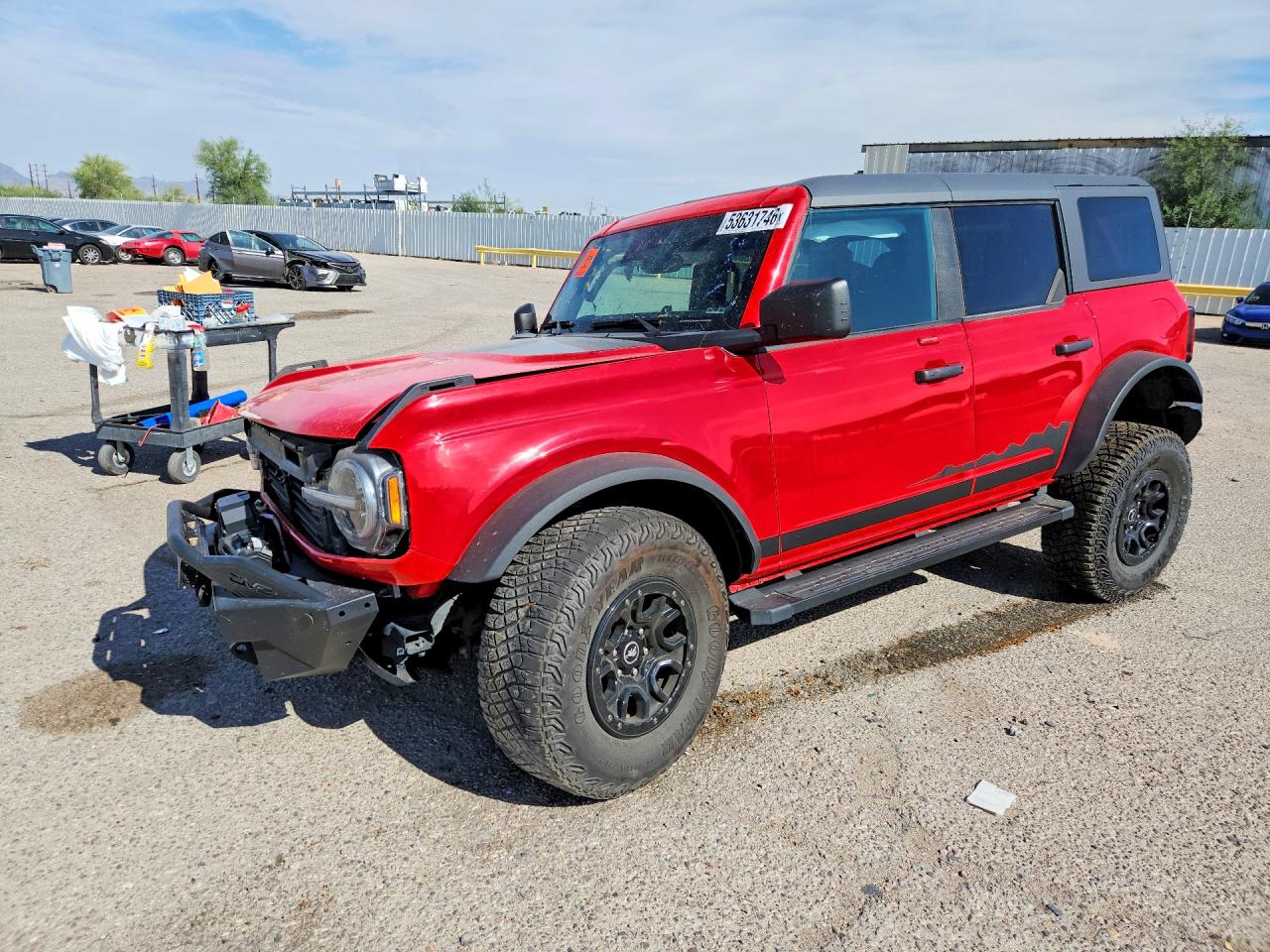2022 Ford Bronco VIN 1FMEE5DP8NLB24482 — COPART salvage auction photo