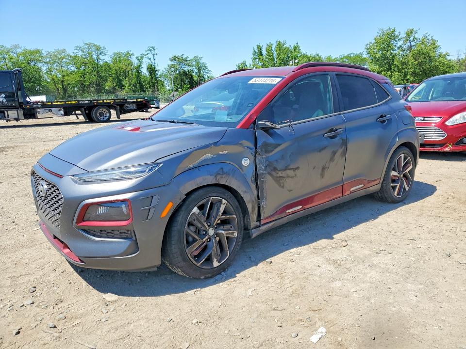 2019 Hyundai Kona VIN KM8K5CA57KU312412 COPART salvage auction — SIDE, Md - Cert Of Salvage > 75% Damage, sold $3,550 on 2026-07-14 (photo 1)