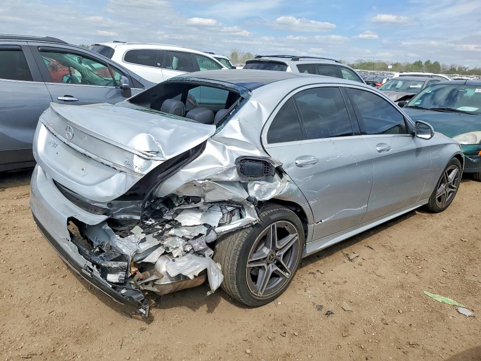 2021 Mercedes-benz C-klasse VIN W1KWF8EB3MR628918 COPART salvage auction — REAR END, Il - Salvage Certificate, sold $8,000 on 2026-07-28 (photo 3)