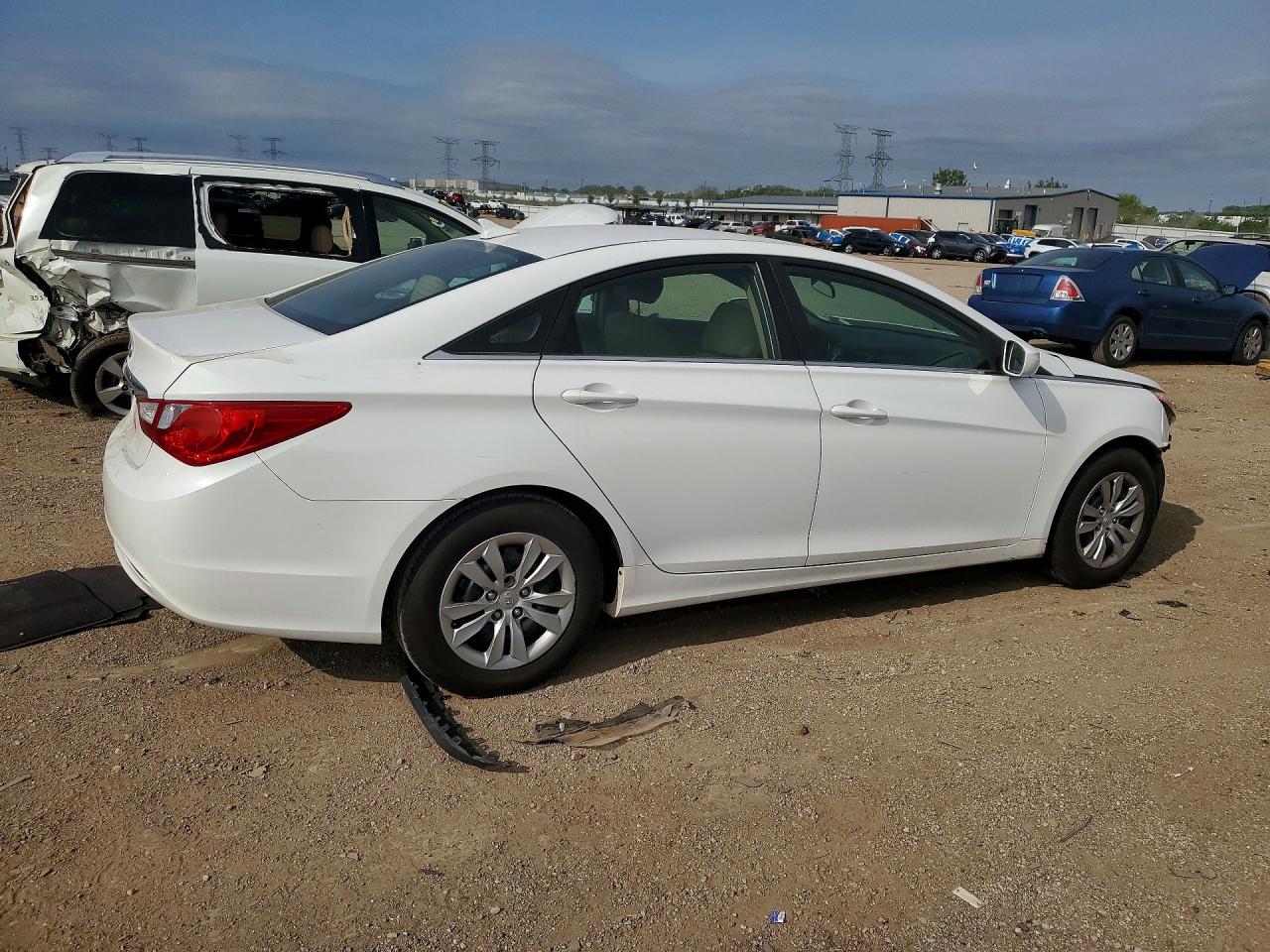 2011 Hyundai Sonata VIN 5NPEB4AC7BH180308 COPART salvage auction — Front End, IL - SALVAGE CERTIFICATE, sold $575 on 2026-07-02 (photo 3)
