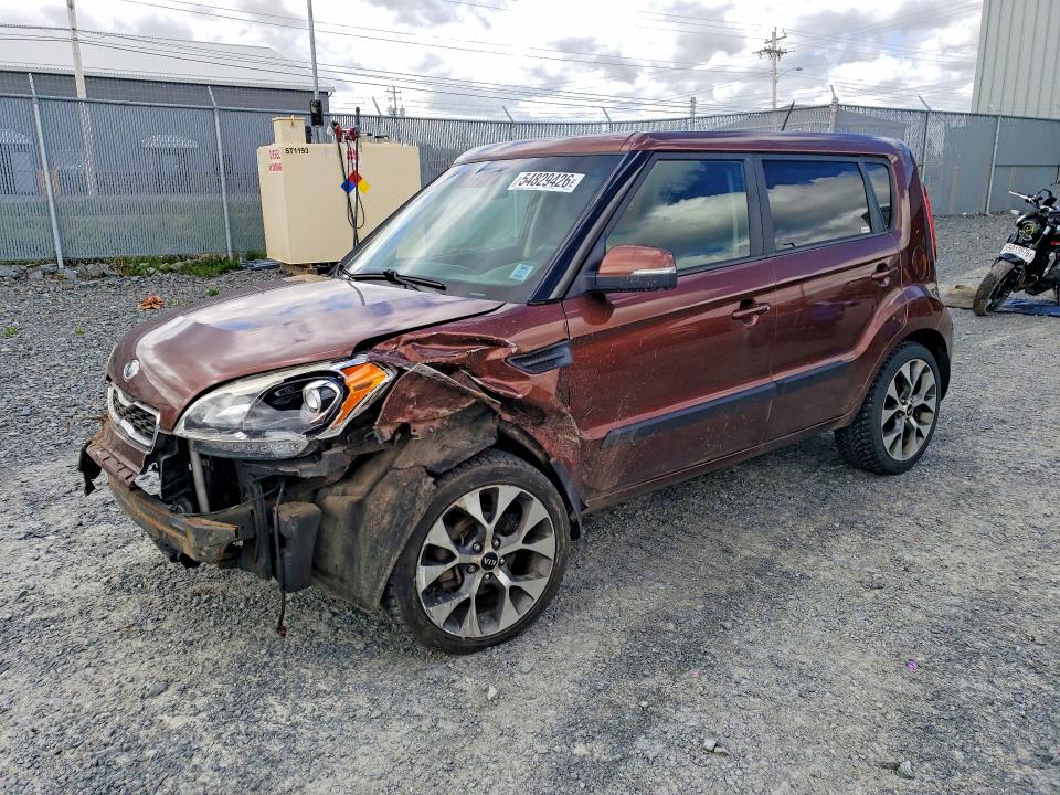 2012 Kia Soul VIN KNDJT2A60C7383606 COPART salvage auction — FRONT END, Ns - Salvage Title, sold $625 on 2026-07-23 (photo 1)