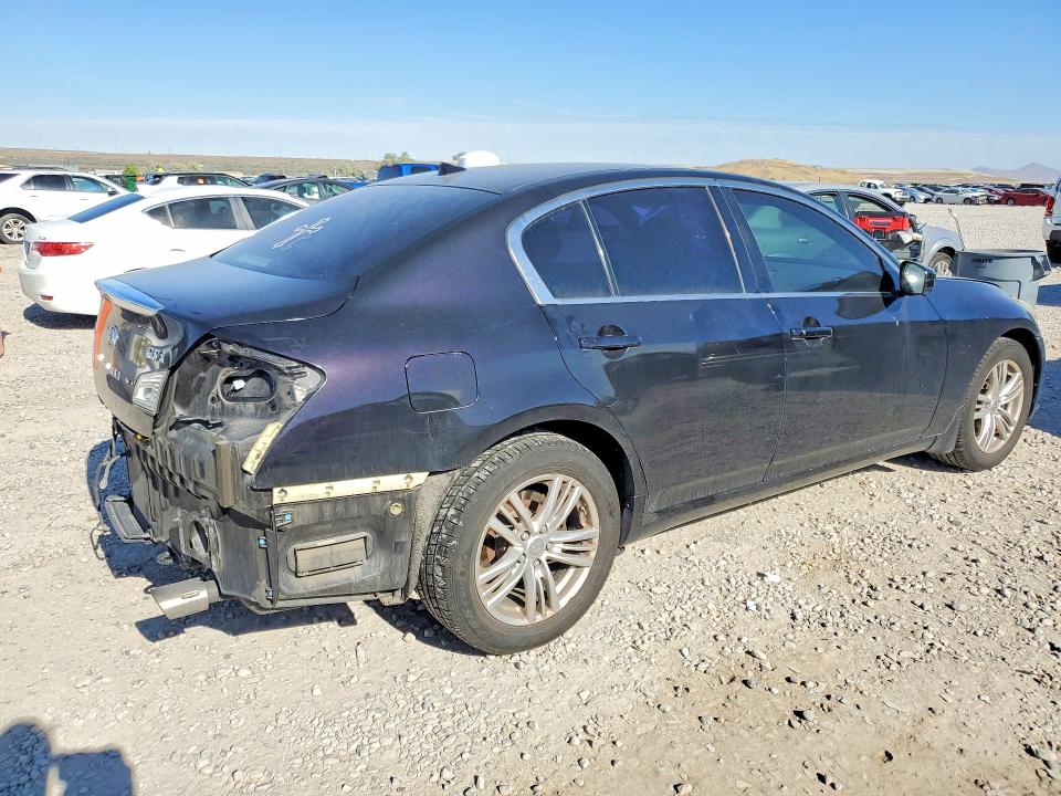 2012 Infiniti G37 VIN JN1CV6AR7CM679375 COPART salvage auction — REAR END, Ut - Salvage Certificate, sold $700 on 2026-07-02 (photo 3)