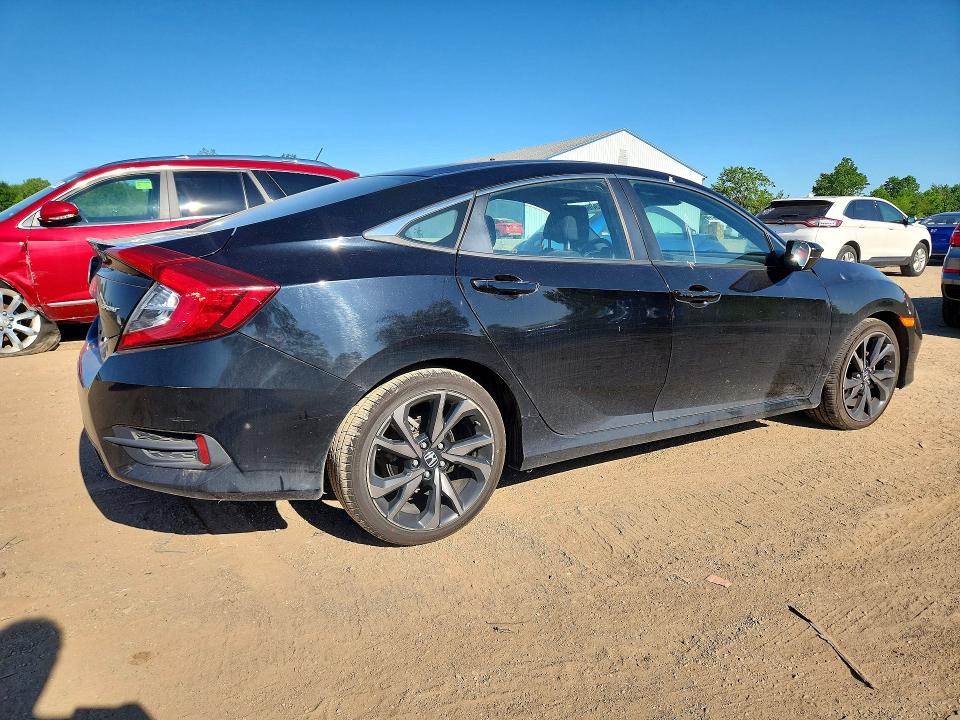 2021 Honda Civic VIN 2HGFC2F81MH536808 COPART salvage auction — HAIL, OH - CERT OF TITLE-SALVAGE, sold $8,000 on 2026-07-02 (photo 3)