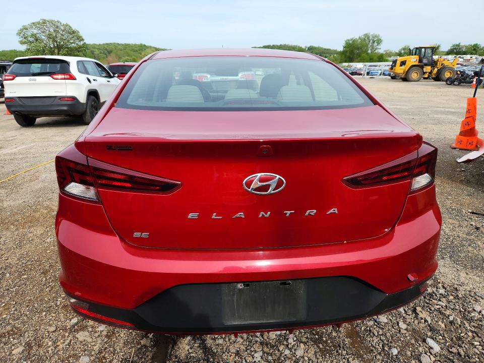 2020 Hyundai Elantra VIN KMHD74LF1LU899447 COPART salvage auction — HAIL, Wi - Salvage - Multiple Brands, sold $1,700 on 2026-07-07 (photo 6)