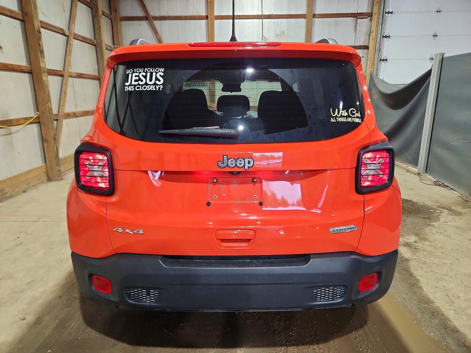 2020 Jeep Renegade VIN ZACNJBBBXLPL29801 COPART salvage auction — HAIL, Oh - Cert Of Title-Salvage, sold $7,800 on 2026-07-02 (photo 6)
