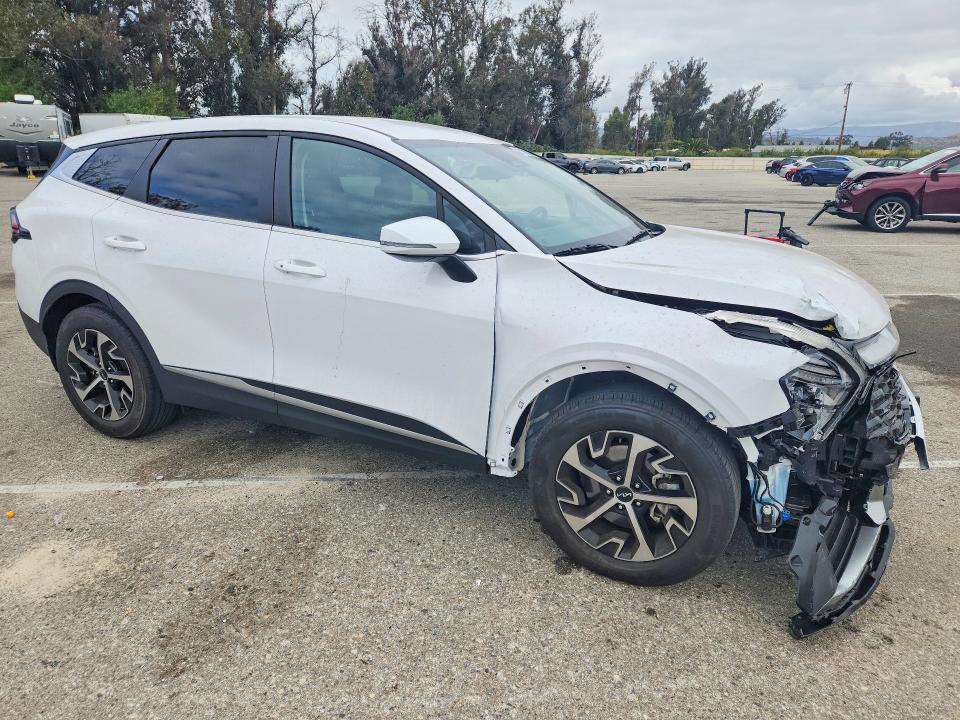 2024 Kia Sportage VIN 5XYK33DF9RG216694 COPART salvage auction — FRONT END, Ca - Salvage Certificate, sold $7,200 on 2026-07-02 (photo 4)